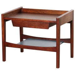 Walnut Night Stand, End Table, by Jens Risom 1960
s