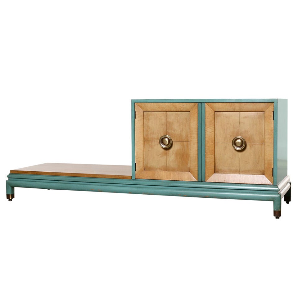 Cabinet Table Bench by Renzo Rutili for Johnson Furniture Co.