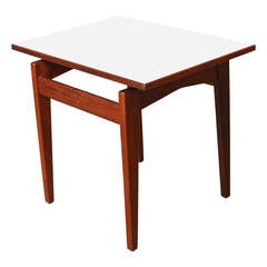 Jens Risom Walnut and Formica Side Table