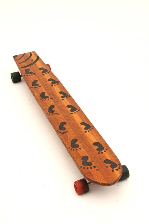 Folk Art Long Board Skateboard