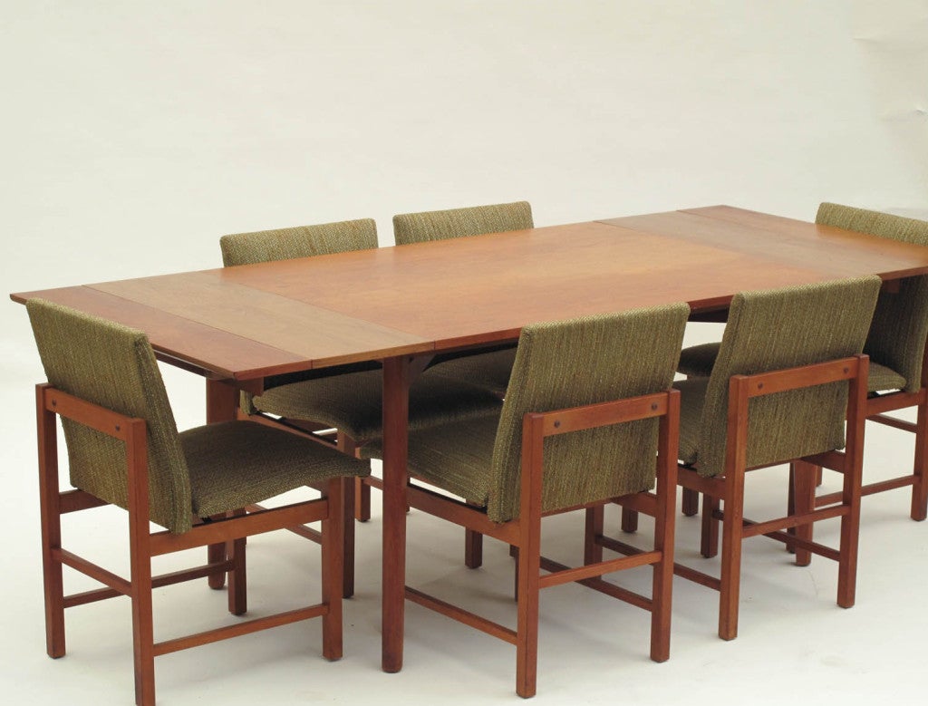Wood Dining Table and Chair Set by Greta Magnusson Grossman for Glenn of California 