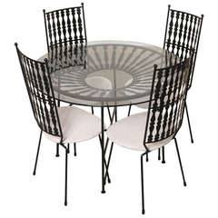 Used Salterini Garden Table and Chairs, Maurizio Tempestini Designer