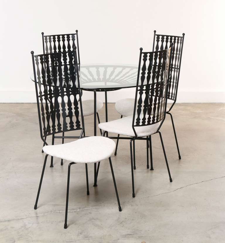 Mid-Century Modern Salterini Garden Table and Chairs, Maurizio Tempestini Designer