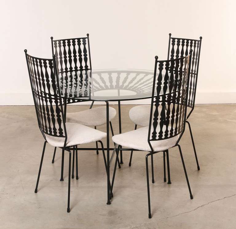 American Salterini Garden Table and Chairs, Maurizio Tempestini Designer