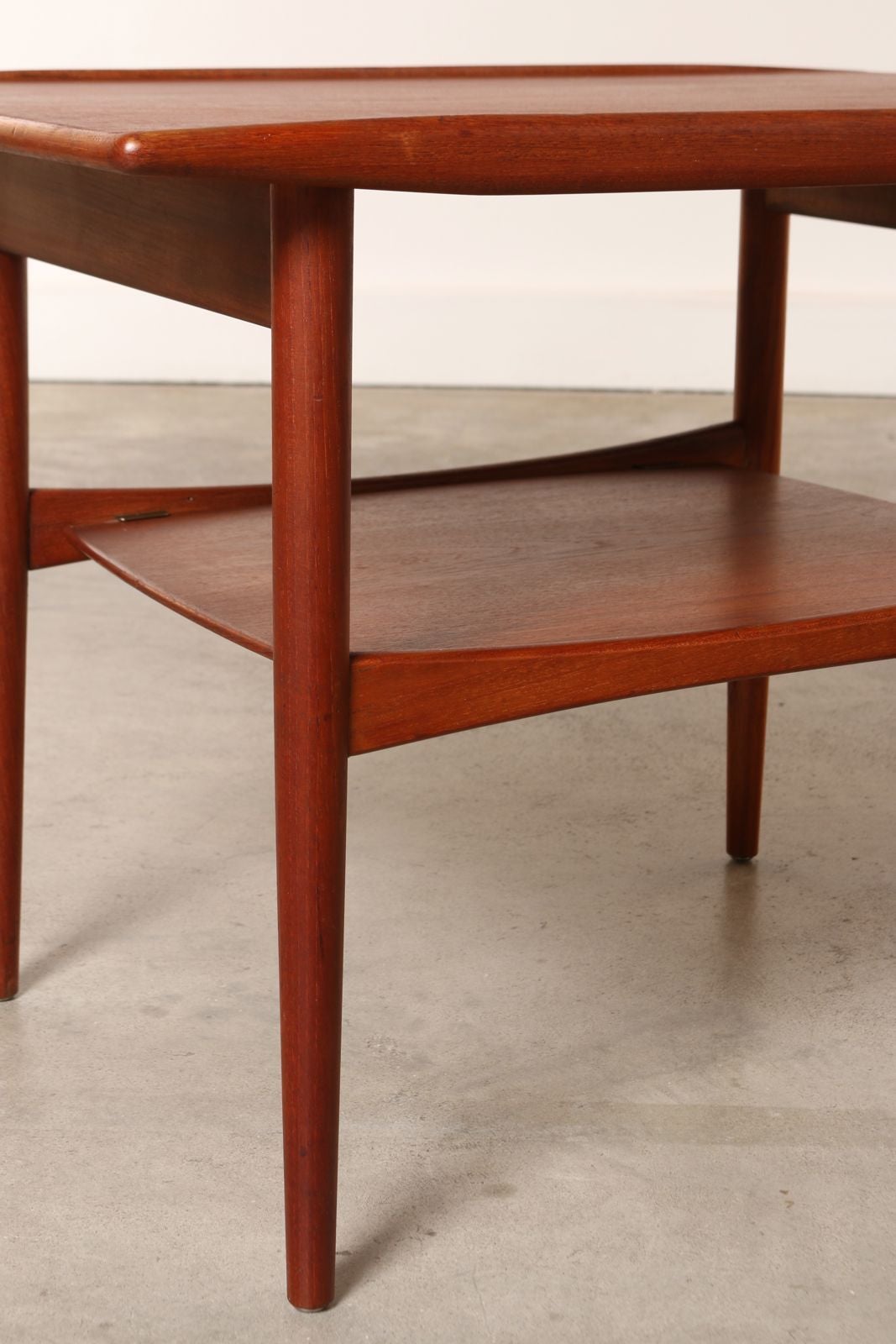 Scandinavian Modern Pair of 1960s Danish Teak Side Tables by Moredo