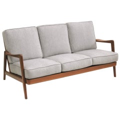 Dux Mid Century Scandinavian Design Wood Frame Sofa, 1960s