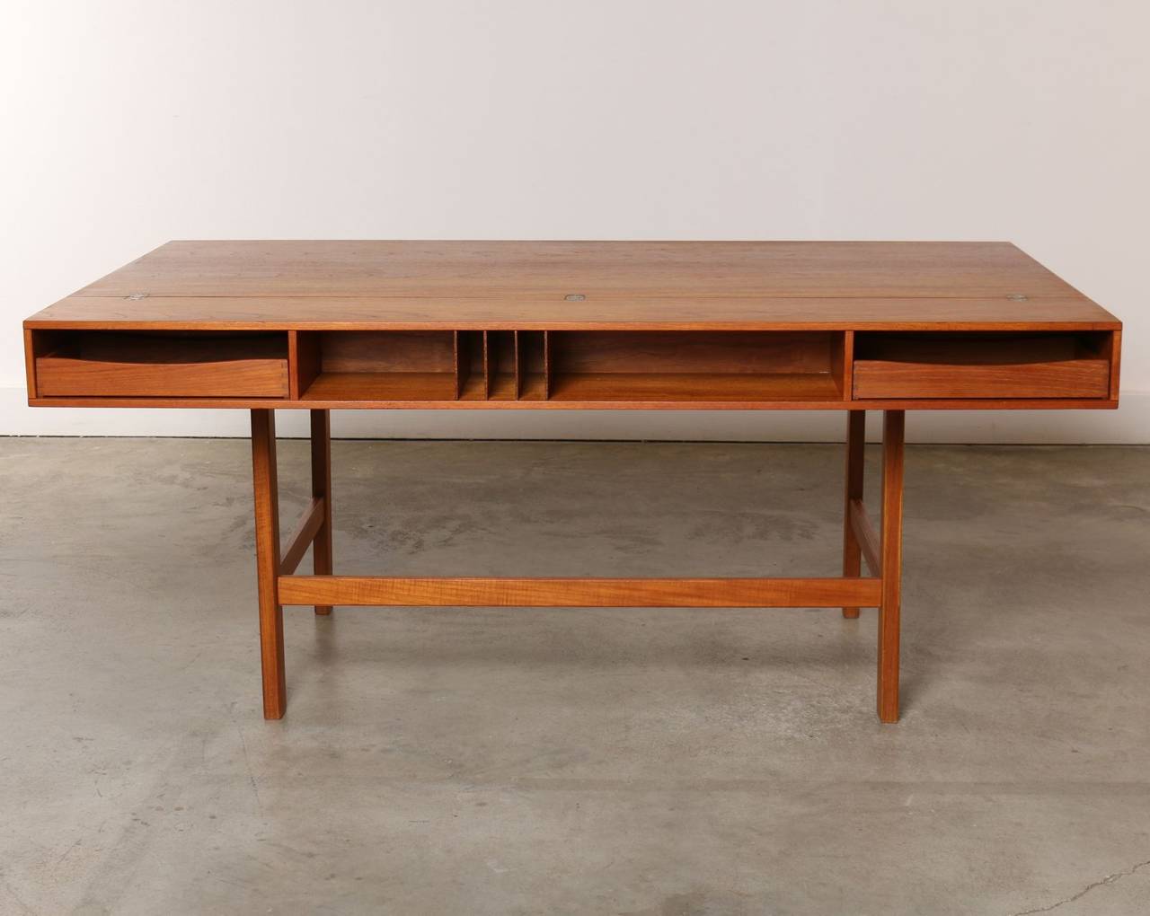 Teak Partners Desk by Jens Quistgaard for Peter Løvig Nielsen, 1967, Denmark In Good Condition In Los Angeles, CA