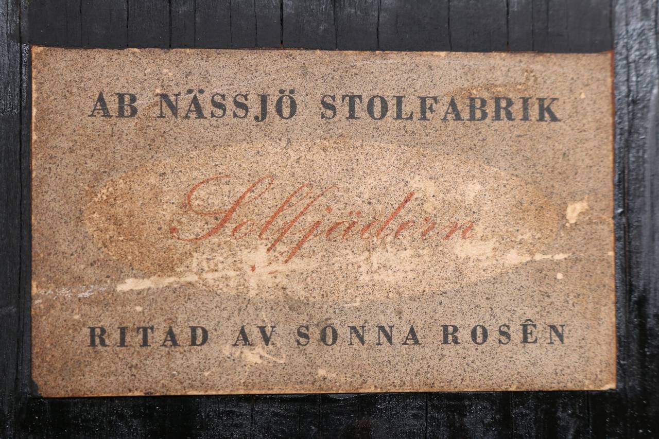 Sonna Rosen for Nassjo Stolfabrik, Sun Feather Spindle Chair Pair, Sweden, 1948 For Sale 1