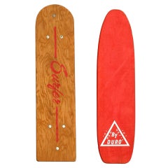 Two Classic Skateboards, Surfer & Duro, 1950s