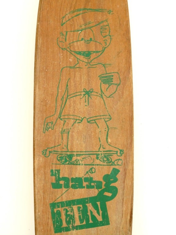 American 1960s Illustrated Skateboards, Set of 3