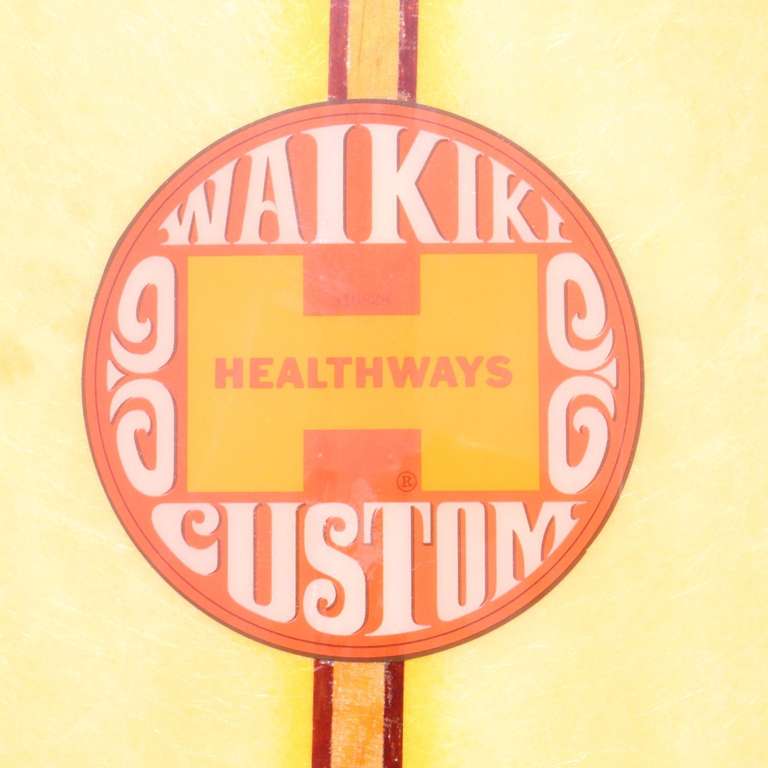 1960's Waikiki Custom Surfboard by Healthways 1