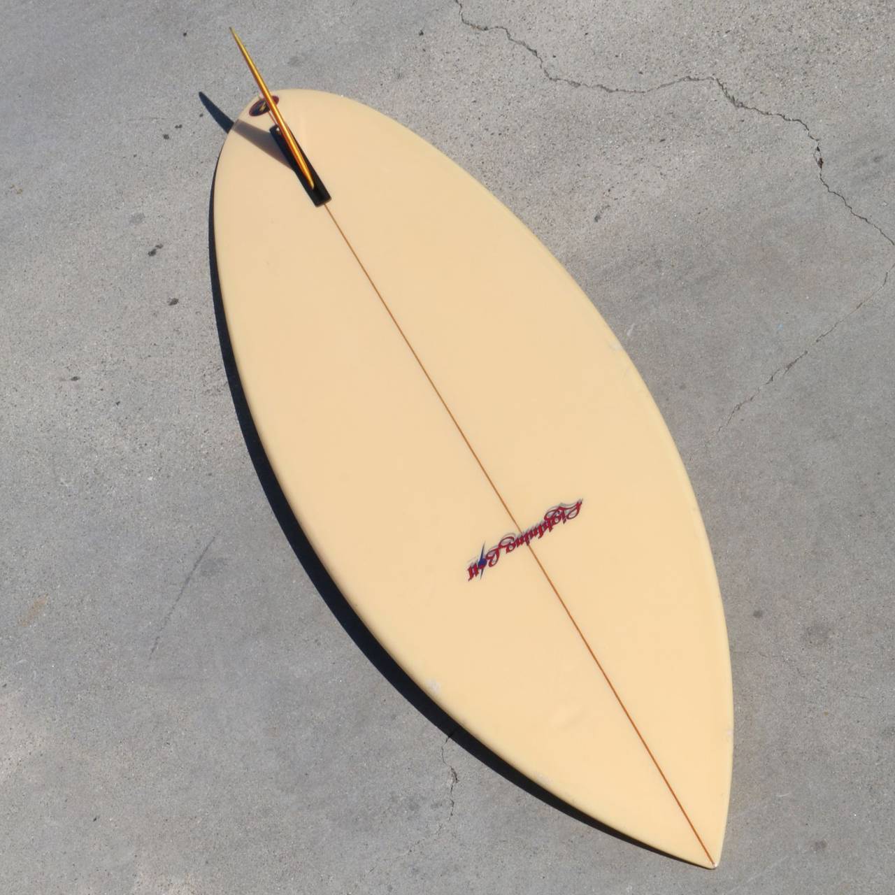 Mid-Century Modern Rare and Beautiful Bobby Owens Lightning Bolt Surfboard, Late 1970s