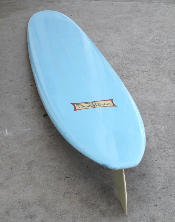 Mid-20th Century Early 1960s Dewey Weber Longboard Surf Board