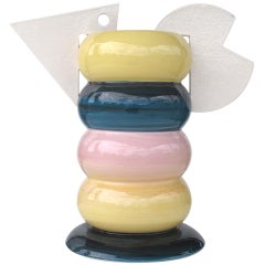 Peter Shire Stacked Donut Tea Pot, for LACMA 1982