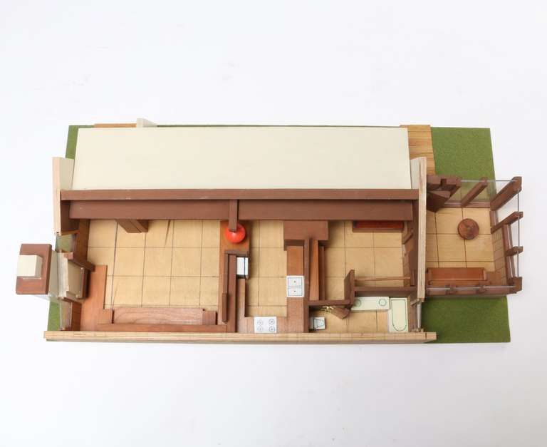 American Mid Century Architectural House Model
