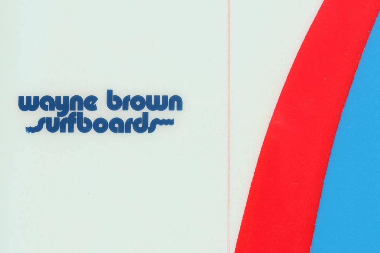 Mid-Century Modern Stinger Fish Surfboard by Wayne Brown, Huntington Beach, California 1970s