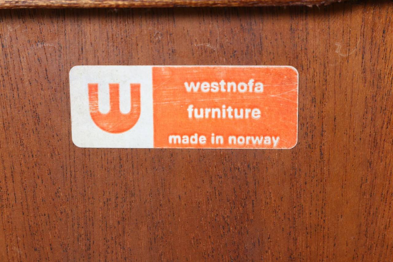 Stained Teak Nightstands by Westnofa, Norway, 1960s
