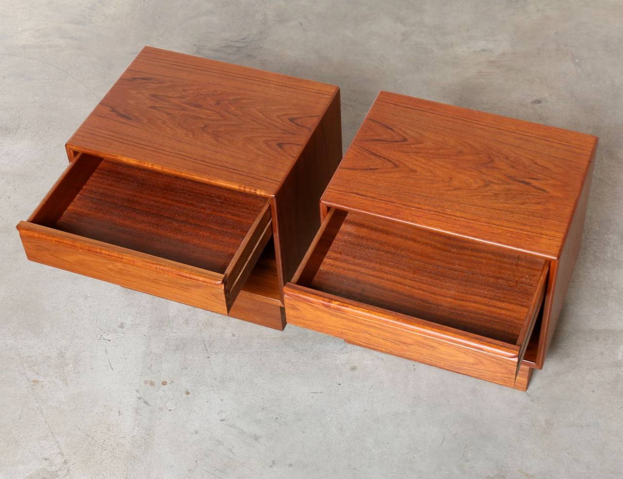 Scandinavian Modern Teak Nightstands by Westnofa, Norway, 1960s