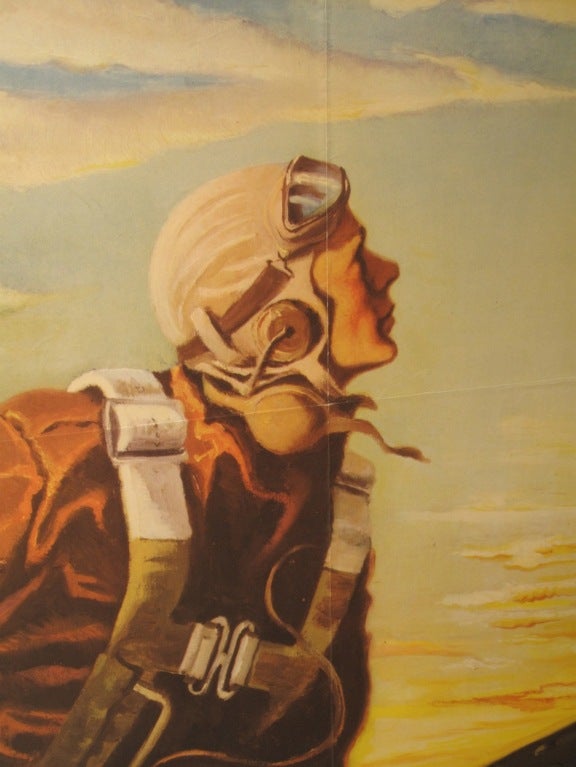 American Buy War Bonds Original Vintage Poster, 1942, Keep Him Flying!
