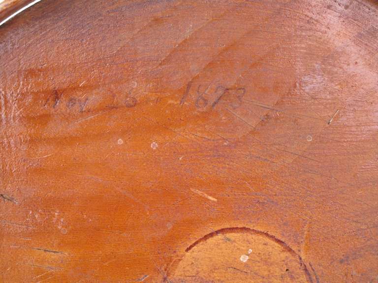 19th Century Cheese Box, Original Finish In Distressed Condition In Los Angeles, CA