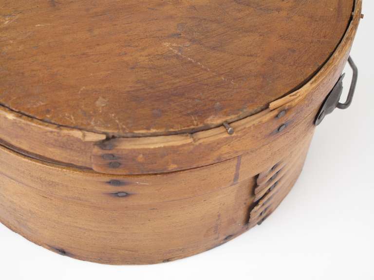 Primitive 19th Century Cheese Box, Original Finish