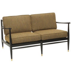 Midcentury Modern Loveseat Settee, American