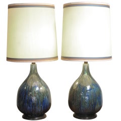 Italian Drip Glaze Lamps