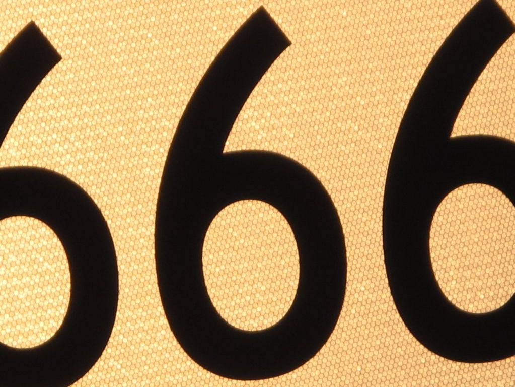 route 666 sign for sale