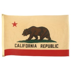 Vintage 1940s California Republic Flag Forestry Service (Retired)