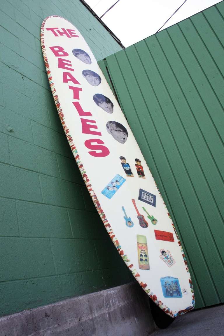 American Collectible Beatles Tribute Surfboard