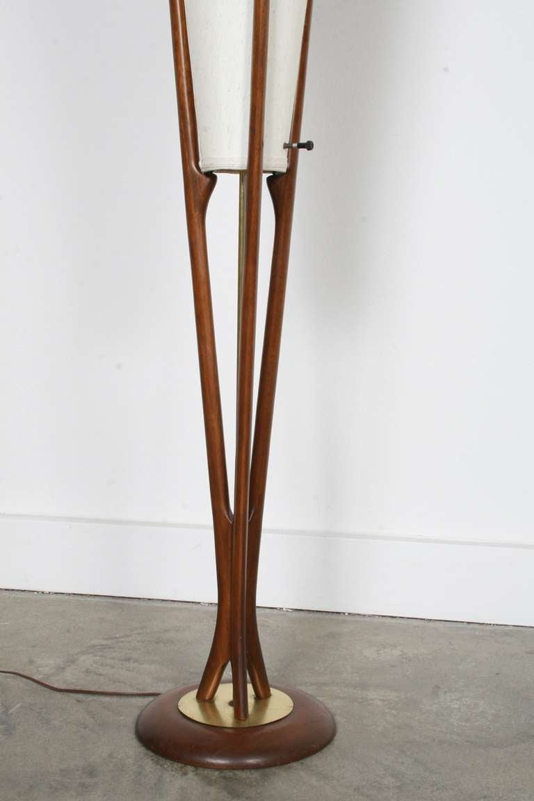 Danish Modern Sculptural Teak Floor Lamp 3
