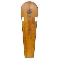 Vintage Aloha Hawaii Wooden Paipo Surfboard, 1920
