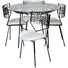 Salterini Garden Table and Chairs, Maurizio Tempestini