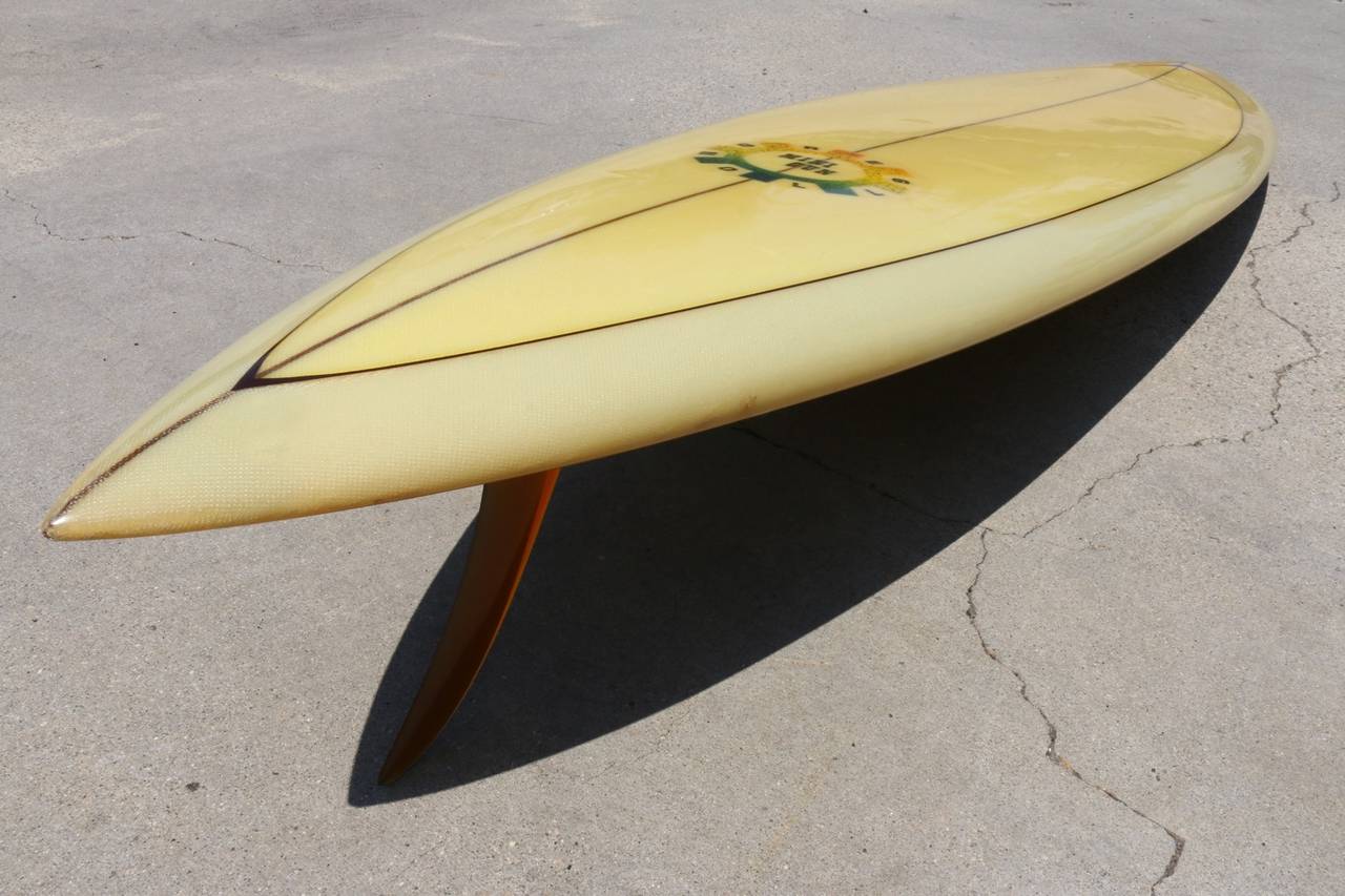 Mid-Century Modern Extremely Rare Greg Noll Mini Gun Surfboard, 1967