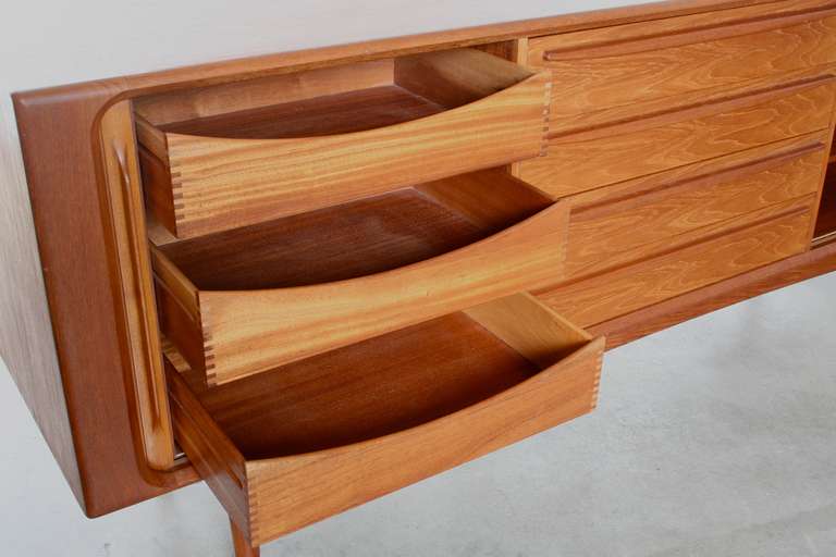 Mid-20th Century Large Danish Teak Sideboard Credenza, 1960s