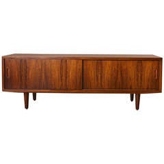 Low Danish Rosewood Sideboard or Credenza, 1960's