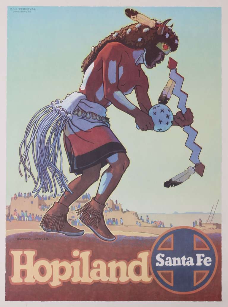 1940's Santa Fe Railway Travel Posters, Set of Four 2