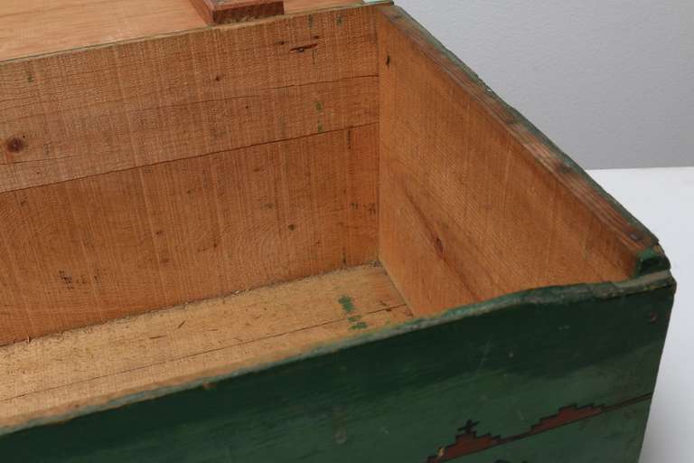 1920's Navajo Hand Painted Trunk or Box with Whirling Logs 3