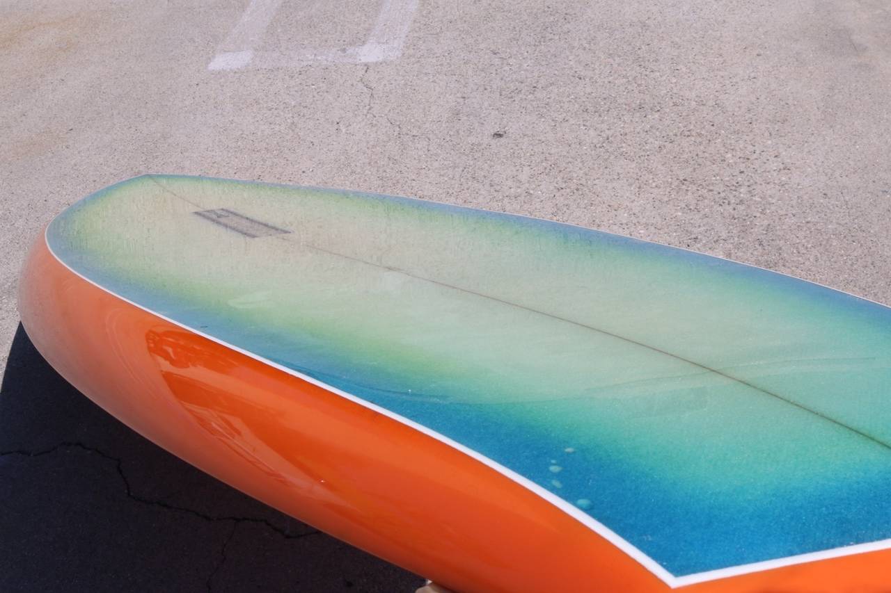 Late 20th Century Super Rare 1971 Gordon and Smith Concave Waterskate Model Surfboard For Sale