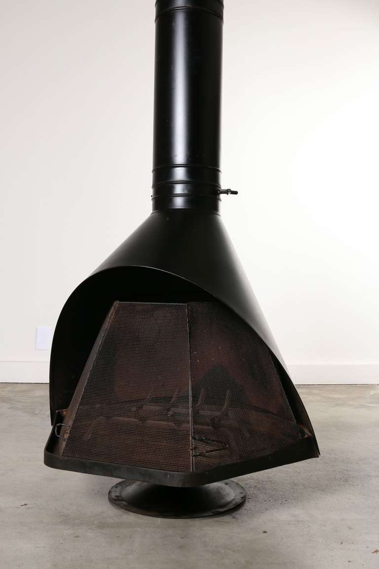 Wendell Lovett Mid-Century Modern Firehood Fireplace 2