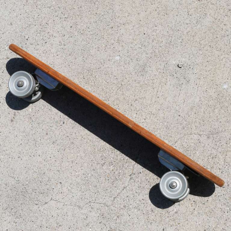 Metal Collection of Three 1960's Wooden Skateboards