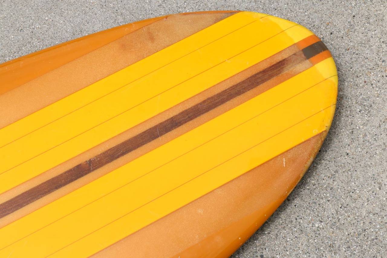 Early 1960s Hobie Double Logo Original Condition Surfboard In Good Condition In Los Angeles, CA