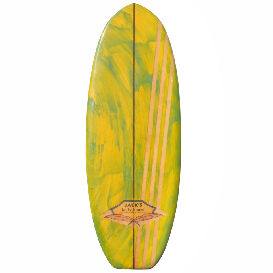 1960's Original Paipo Bellyboard by Jacks, Huntington Beach CA