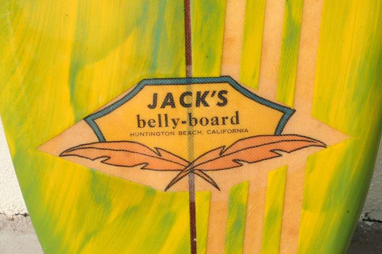 1960's Original Paipo Bellyboard by Jacks, Huntington Beach CA at 1stDibs