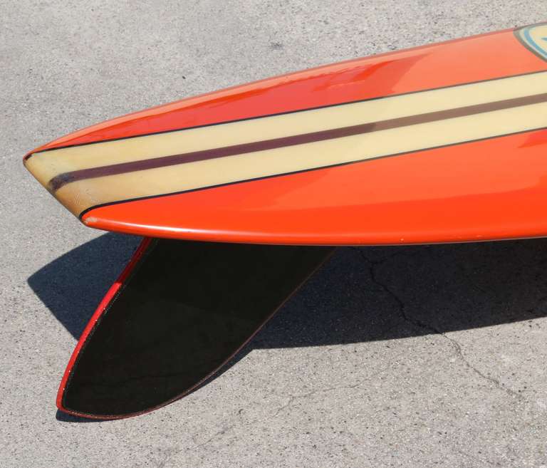 All Original Early 1960s Hansen Surfboard 1