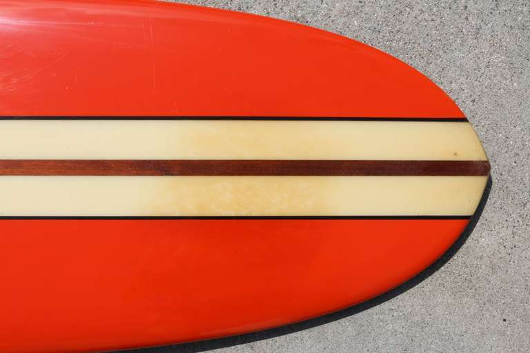 Mid-Century Modern All Original Early 1960s Hansen Surfboard