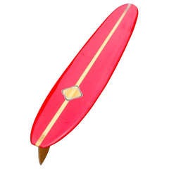 Retro Bing Surfboard Early 1960s "No Logo Logo"