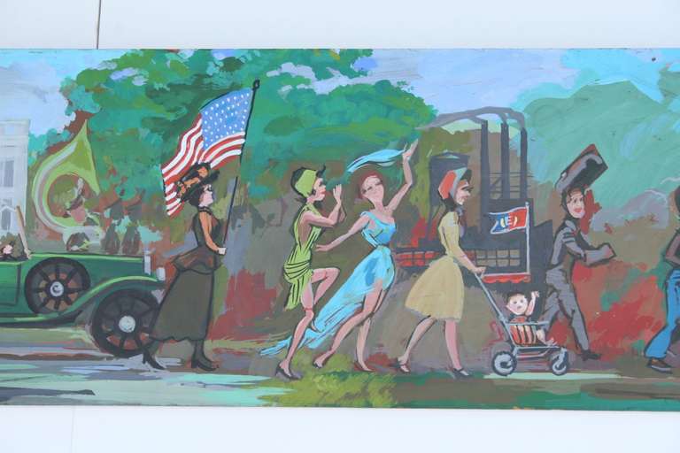 American 1960s Women's Suffragette, Emancipation, Womens Liberation Painting, Swanson