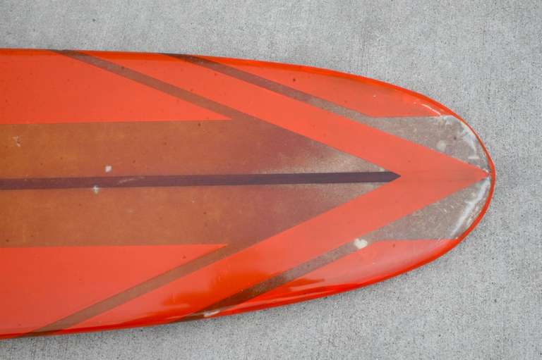 American Titan South Bay, Orange Surfboard, California 1964