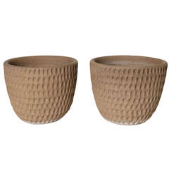 Pair of Stan Bitters Thumb Pots